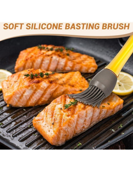 Paquete de 4 Pinceles de Silicona AWROSE para Cocinar