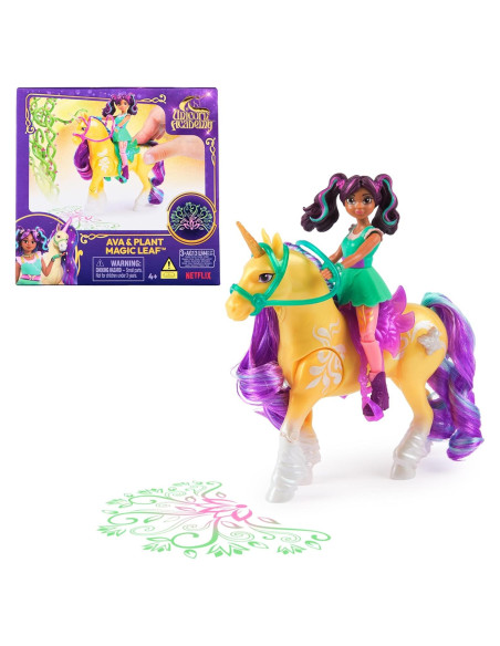 Academia Unicornio Spin Master - Ava y Hoja Mágica con Luz