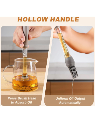 Paquete de 4 Pinceles de Silicona AWROSE para Cocinar