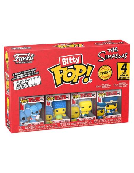 Funko Pop! Bitty Simpsons - Paquete de 4 figuras miniatura