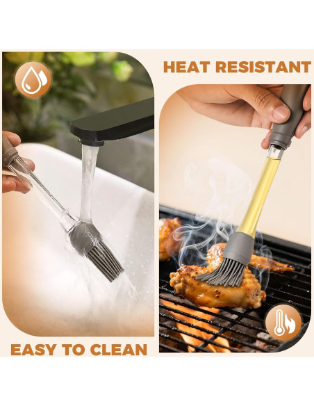 Paquete de 4 Pinceles de Silicona AWROSE para Cocinar