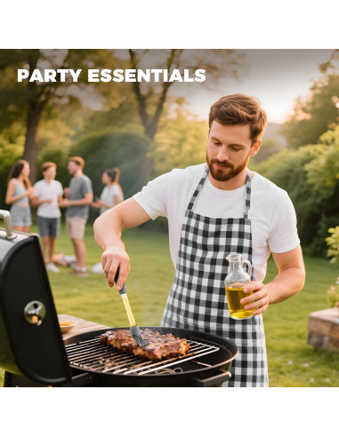 Paquete de 4 Pinceles de Silicona AWROSE para Cocinar