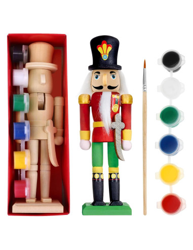 Figuras de Cascanueces de Madera Beavorty para Pintar DIY