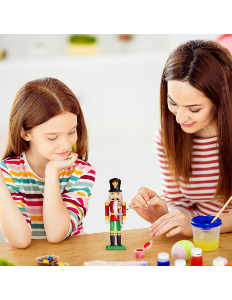 Figuras de Cascanueces de Madera Beavorty para Pintar DIY