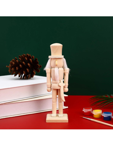 Figuras de Cascanueces de Madera Beavorty para Pintar DIY