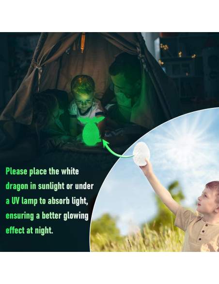 4 Juguetes Dragones de Cristal 3D Yoshiky para Niños