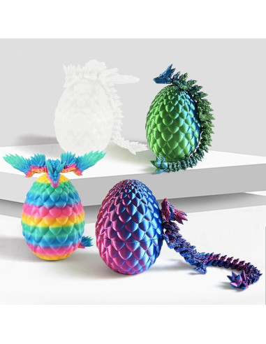 4 Juguetes Dragones de Cristal 3D Yoshiky para Niños