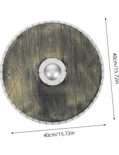 Escudo Decorativo LIFKOME PVC 40x40cm para Disfraces 2