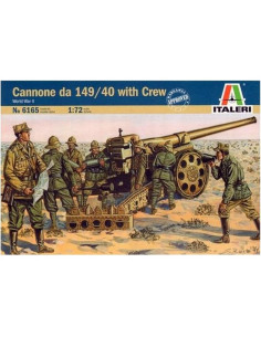 Kit de modelo Italeri 1:72 Cannone Da 149/40 Militar 2