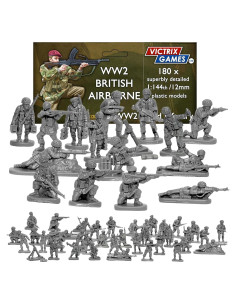 Miniaturas Paracaidistas Británicos Victrix 12mm WW2 - 184 Figuras