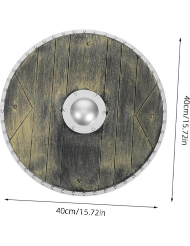 Escudo Romano de Plástico para Disfraz de Pirata 40cm