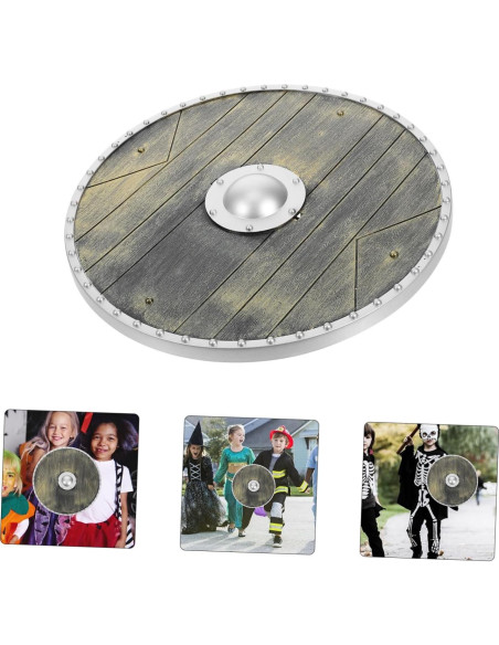 Escudo Romano de Plástico para Disfraz de Pirata 40cm Escudo Romano de Plástico para Disfraz de Pirata 40cm