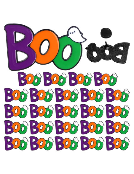 Paquete de 24 Pines de Esmalte Halloween Boo - Fantasmas