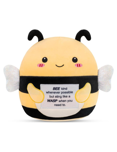 Abeja de Peluche TOYSYM 25.4 cm con Mensaje Motivacional
