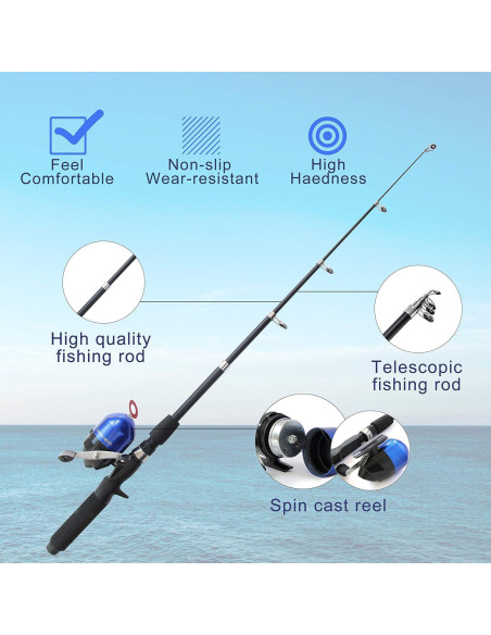 Caña de Pesca para Niños DragonSport 165cm Kit Completo