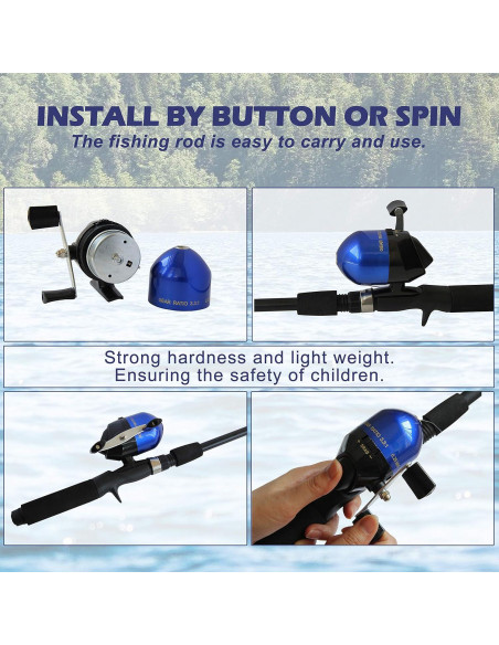 Caña de Pesca para Niños DragonSport 165cm Kit Completo