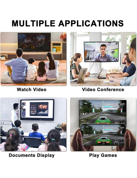 Adaptador Lightning a HDMI 1080P esbeecables para iPhone/iPad