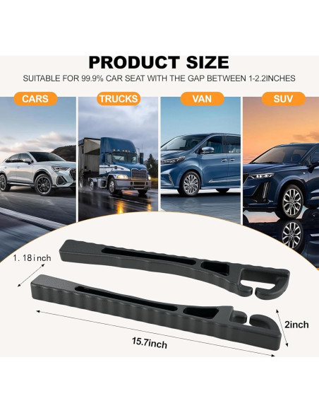 Relleno de Espacio entre Asientos YANTING para Autos y SUVs Relleno de Espacio entre Asientos YANTING para Autos y SUVs