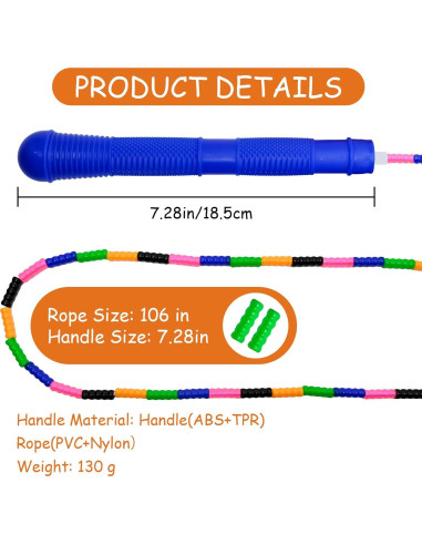 Cuerda de Salto Ajustable ACEONE para Niños y Adultos 279cm