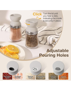 Juego de Salero y Pimentero VUCCHINI 147 ml Ajustable Gris 2