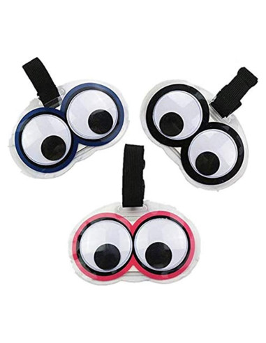 Set de 3 Etiquetas de Equipaje XinQianXiang con Ojos