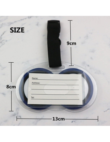 Set de 3 Etiquetas de Equipaje XinQianXiang con Ojos