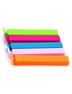 30 Clips de Sellado de Plástico Multicolor Layseri para Alimentos