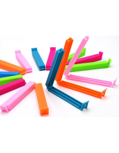 30 Clips de Sellado de Plástico Multicolor Layseri para Alimentos 2