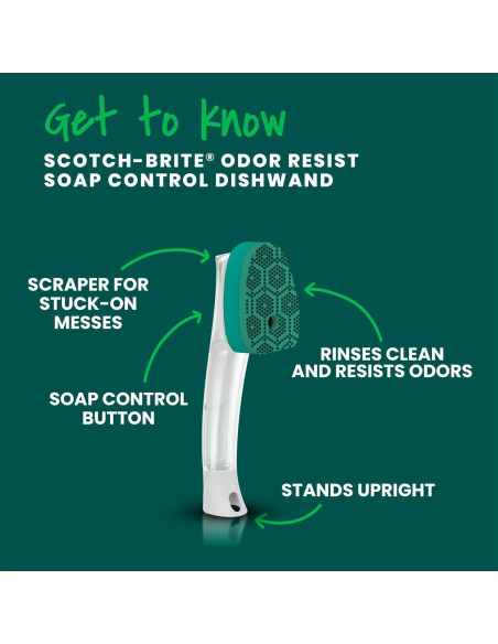 Kit de Mango de Lavado Scotch-Brite con Jabón y 6 Recargas