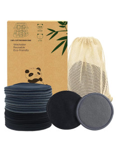 Discos Desmaquillantes Reutilizables Yiwu - 20 Piezas Algodón Bambú
