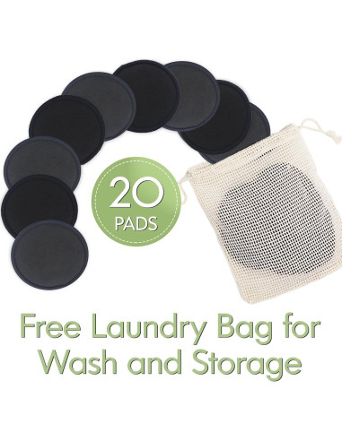Discos Desmaquillantes Reutilizables Yiwu - 20 Piezas Algodón Bambú