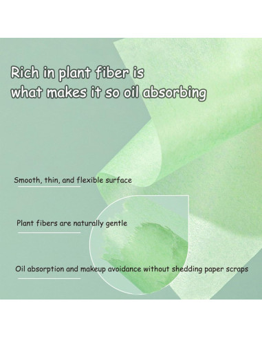 200 Hojas Absorbentes de Aceite Galepromot - Cuidado Facial Unisex