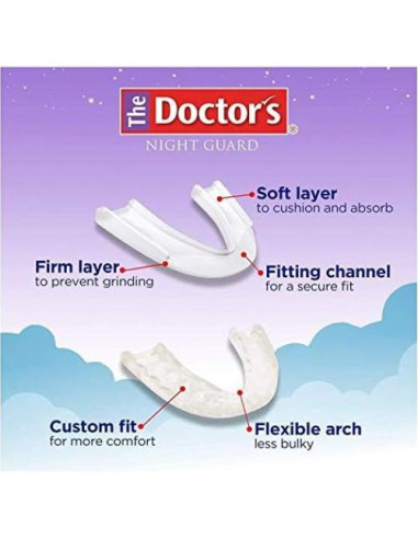 Protector Dental Nocturno Med Tech para Bruxismo - 2 Unidades