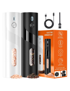 Juego de Molinillos Eléctricos de Sal y Pimienta SmartTrends 110ml