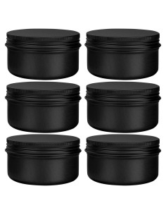 Paquete de 6 latas de aluminio 120 ml con tapa de tornillo WANBAO