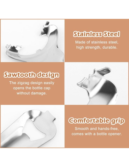 2 Abridores de Tarros de Acero Inoxidable Tookie 14.5cm