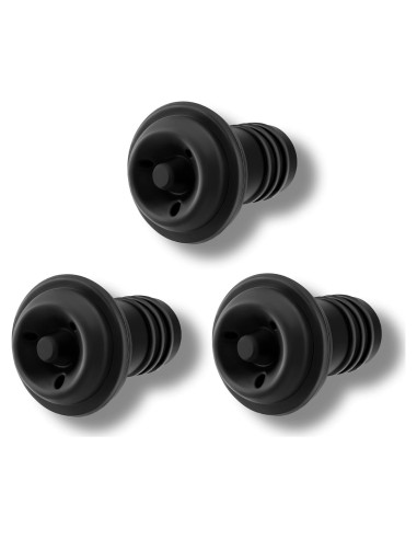 Juego de 3 Tapones de Vacío para Vino KAEZDD - Silicona
