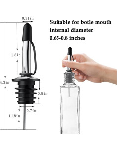 12 Tapas a Prueba de Fugas FlyBunny para Vino y Licores 2