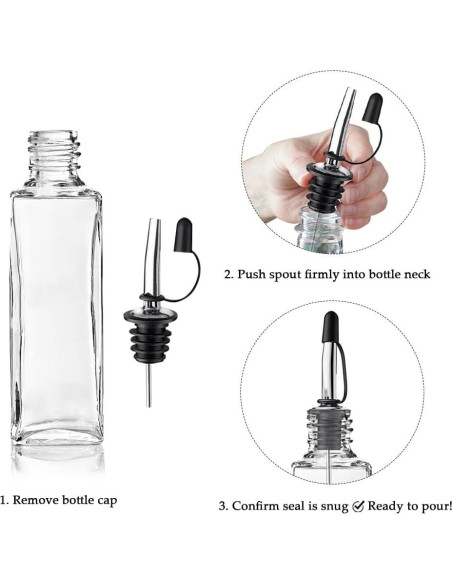 12 Tapas a Prueba de Fugas FlyBunny para Vino y Licores