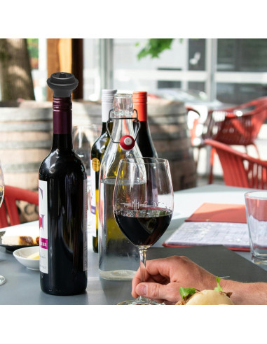 Juego de 3 Tapones de Vacío para Vino KAEZDD - Silicona