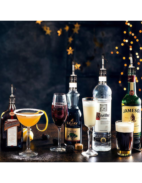 12 Tapas a Prueba de Fugas FlyBunny para Vino y Licores