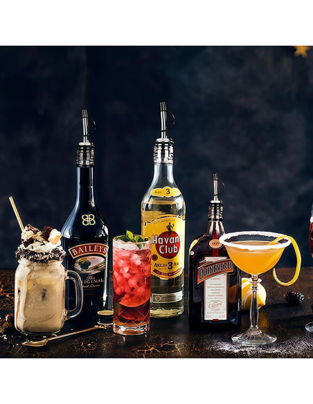 12 Tapas a Prueba de Fugas FlyBunny para Vino y Licores