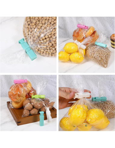 8 Clips de Sellado de Bolsas de Comida Bruislard - Plástico 6cm