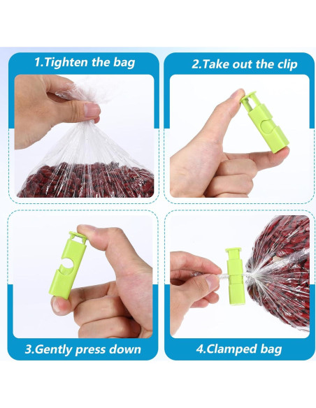 8 Clips de Sellado de Bolsas de Comida Bruislard - Plástico 6cm