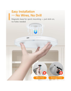 Luz de Techo Recargable ShunFSC 6W con Sensor de Movimiento 2