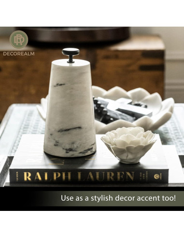 Tope de puerta decorativo DECOREALM de mármol Carrara 2.27 kg