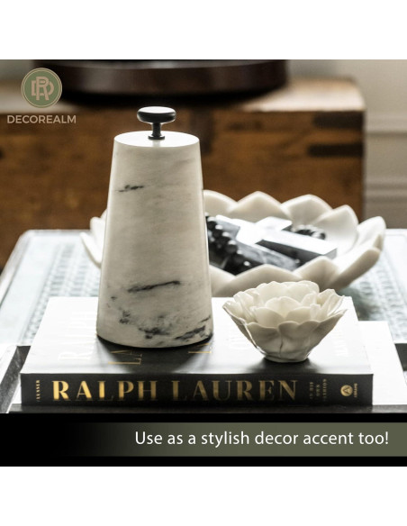 Tope de puerta decorativo DECOREALM de mármol Carrara 2.27 kg