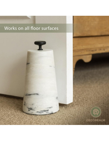 Tope de puerta decorativo DECOREALM de mármol Carrara 2.27 kg