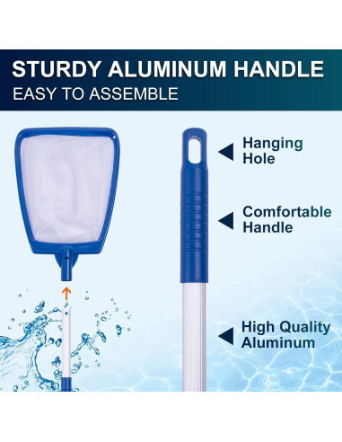 Red de Skimmer de Mano POOLAZA para Spa y Piscina 39.6x26.9cm