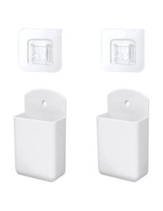 Soporte de Control Remoto Mewuthede 2 Piezas Blanco Compacto